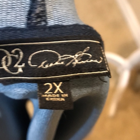 DG2 Diane GilmanDistressed Cotton Blend Hoodie w/Pockets-Missing Drawstring-2X - Picture 9 of 11